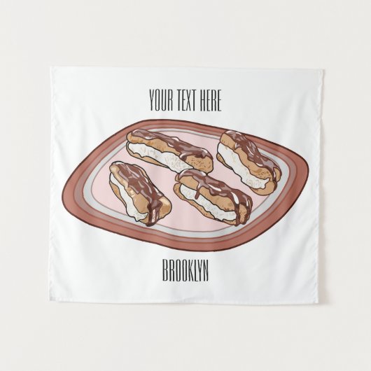 Tenture Illustration de l'éclair de chocolat (Devant (Horizontal))