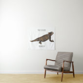 Tenture Illustration de lézard à cornes de Regal (En situation (horizontale))