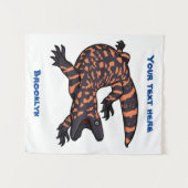 Tenture Illustration de lézard géant affamé (Devant (Horizontal))