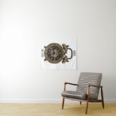 Tenture Illustration de l'horloge d'alarme (En situation (horizontale))