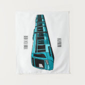 Tenture Illustration de locomotive électrique (Devant)