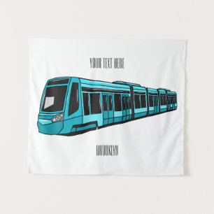 Tenture Illustration de locomotive électrique