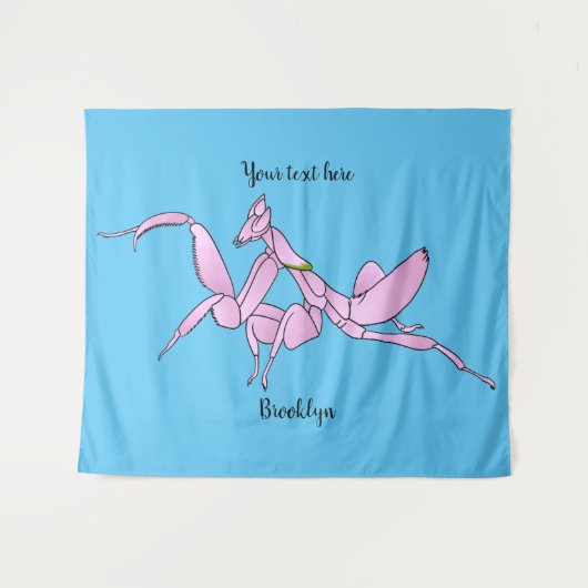 Tenture Illustration de l'orchidée mante (Devant (Horizontal))