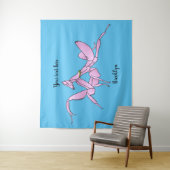 Tenture Illustration de l'orchidée mante (En situation)