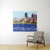 Tenture Illustration de l'ordinateur Cool Pittsburgh Skyli (En situation (horizontale))