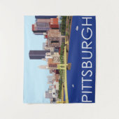 Tenture Illustration de l'ordinateur Cool Pittsburgh Skyli (Devant)