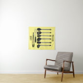 Tenture Illustration de l'ustensile de cuisine (En situation (horizontale))