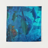 Tenture Illustration de Miles Under the Sea Art (Devant (Horizontal))