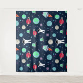 Tenture illustration de motif spatial (Devant)