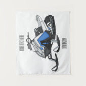 Tenture Illustration de motoneige (Devant)