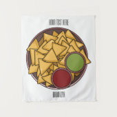 Tenture Illustration de Nachos (Devant)