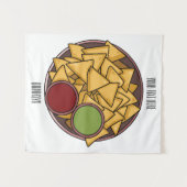 Tenture Illustration de Nachos (Devant (Horizontal))