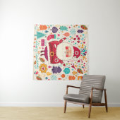 Tenture Illustration de Noël du Père Noël (En situation (horizontale))