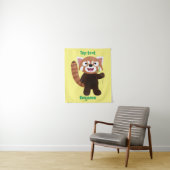 Tenture Illustration de panda rouge mignon (En situation)