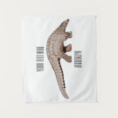 Tenture Illustration de Pangolin (Devant)