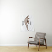 Tenture Illustration de Pangolin (En situation)