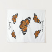 Tenture Illustration de papillon monarque (Devant (Horizontal))
