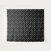 Tenture Illustration de papillon noir et blanc (Devant (Horizontal))