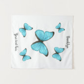 Tenture Illustration de papillons Morpho (Devant (Horizontal))