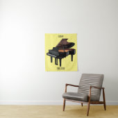 Tenture Illustration de piano (En situation)