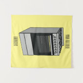 Tenture Illustration de poêle électrique (Devant (Horizontal))