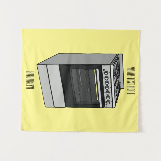 Tenture Illustration de poêle électrique (Devant (Horizontal))