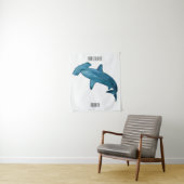 Tenture Illustration de requin marteau (En situation)