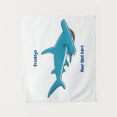 Tenture Illustration de requin marteau (Devant)