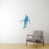 Tenture Illustration de requin marteau (En situation)