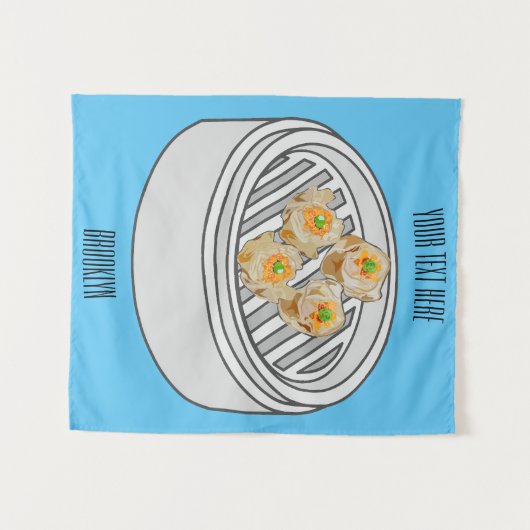 Tenture Illustration de Shumai dim sum (Devant (Horizontal))