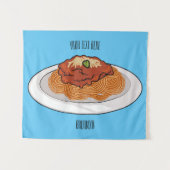 Tenture Illustration de Spaghetti (Devant (Horizontal))