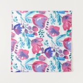 Tenture illustration de style boho floral rustique dessiné (Devant (Horizontal))