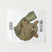 Tenture Illustration de Tarsier (Devant (Horizontal))