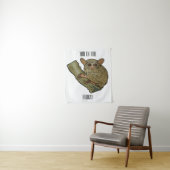 Tenture Illustration de Tarsier (En situation)