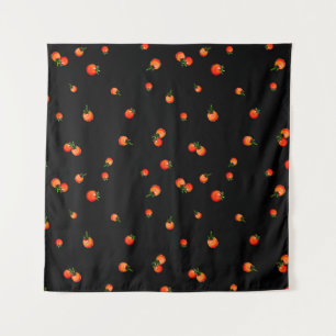 Tenture Illustration de tomates cerises. Aquarelle transpa