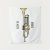 Tenture Illustration de trompette (Devant)