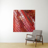 Tenture Illustration de tuiles rouges (En situation (horizontale))