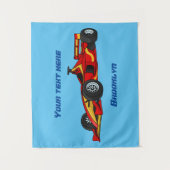 Tenture Illustration de voitures de course à grande vitess (Devant)