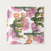 Tenture Illustration dessinée à la main. Dessin aquarelle. (Devant (Horizontal))