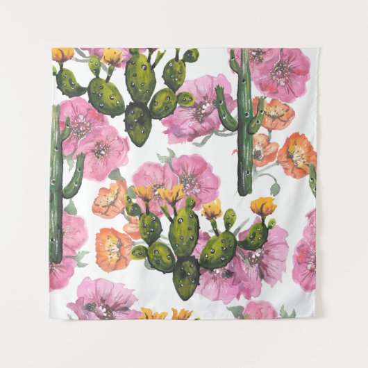 Tenture Illustration dessinée à la main. Dessin aquarelle. (Devant)