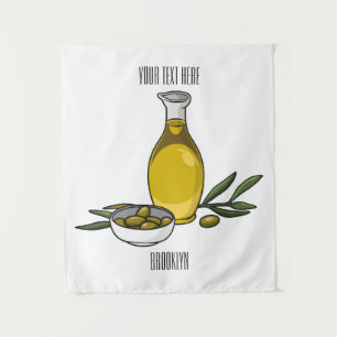 Tenture Illustration d'huile d'olive