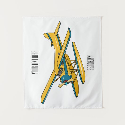 Tenture Illustration d'hydravion (Devant)