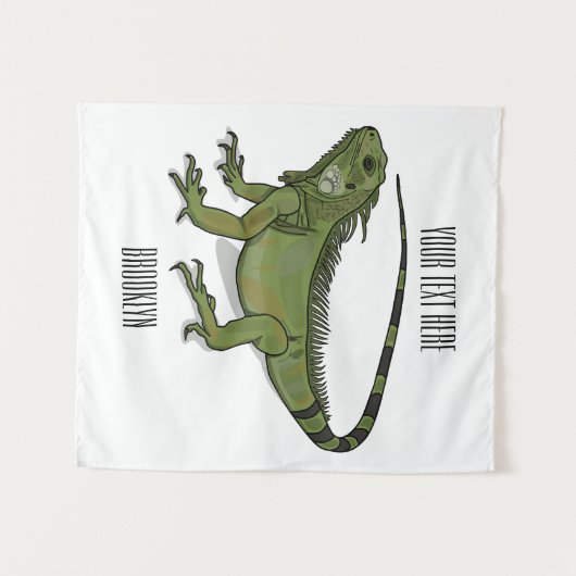 Tenture Illustration d'Iguana (Devant (Horizontal))