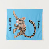 Tenture Illustration d'ocelot mignon (Devant (Horizontal))