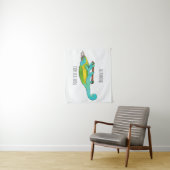 Tenture Illustration du caméléon de Jackson (En situation)