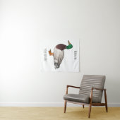 Tenture Illustration du canard de Majard (En situation (horizontale))