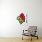 Tenture Illustration du crabe mignon (En situation)