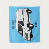 Tenture Illustration du fourgon de livraison (Devant)