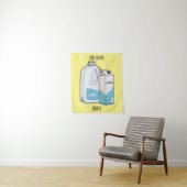 Tenture Illustration du lait (En situation)