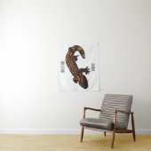 Tenture Illustration du monstre Gila (En situation)